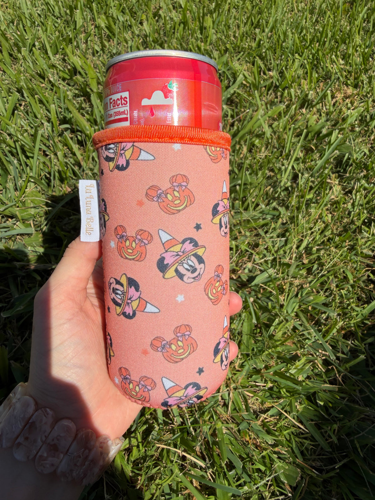Candy Corn Minnie Slim Can Cup Sleeve