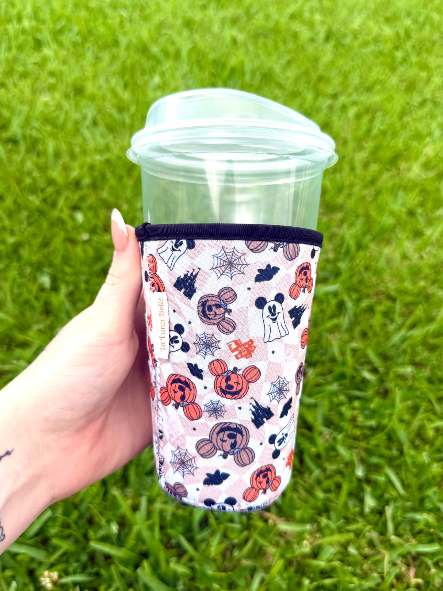 Disney Halloween Mickey Ghost & Pumpkin Medium Cup Sleeve