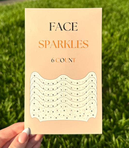 Saints Fleur De Lis 6pc Face Sparkles | Face Sparkles