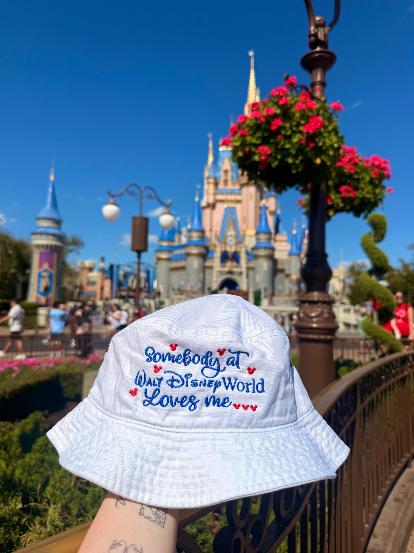 Somebody at Walt Disney World Loves Me Bucket Hat (Will ship April 9th)
