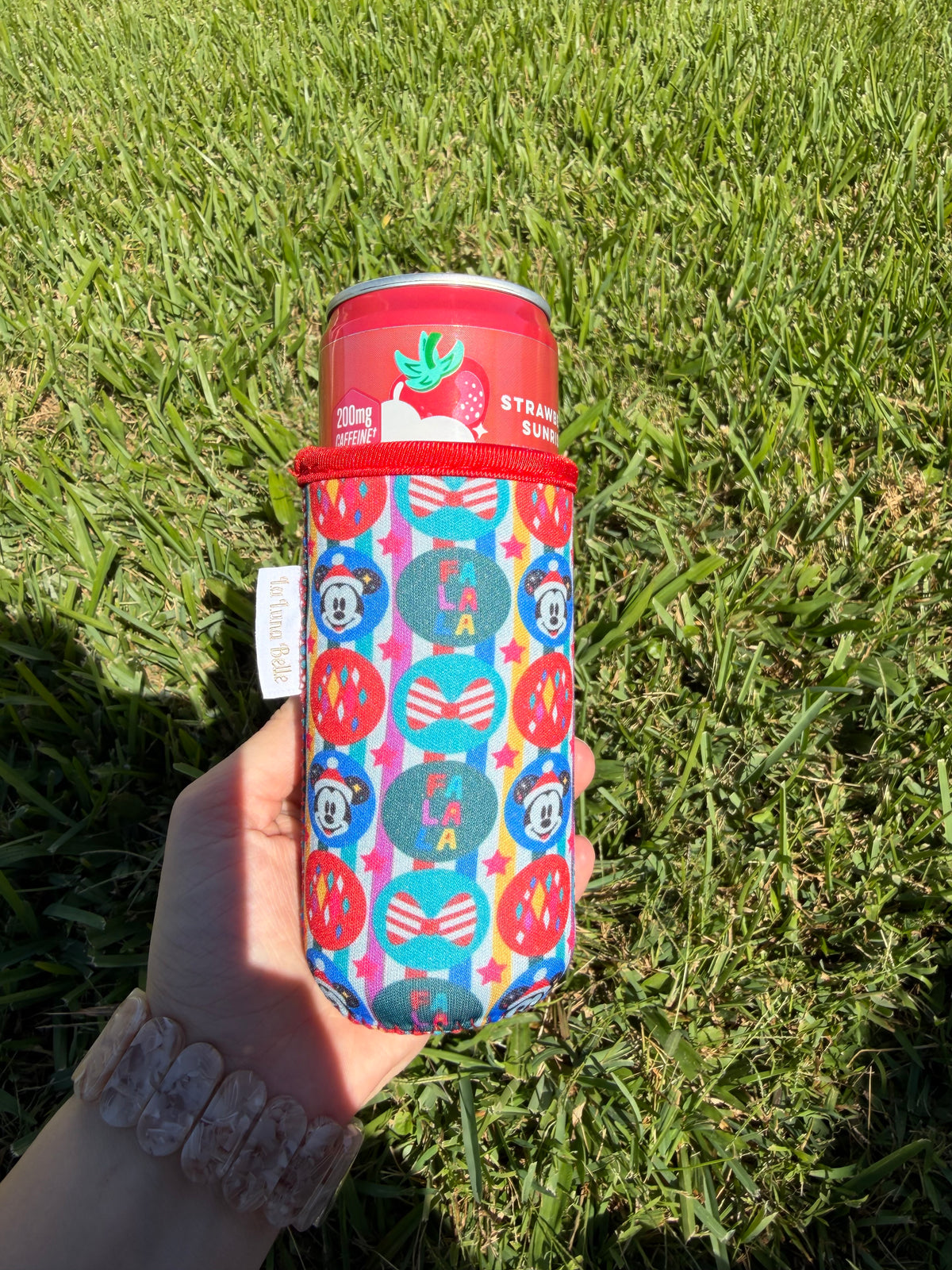 Disney Christmas Drink Slim Can Cup Sleeve