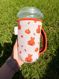 Teddy Bear Pumpkin Large Cup Sleeve