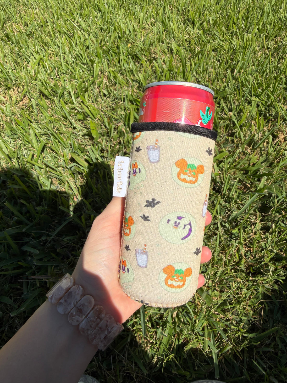 Disney Halloween Cookie Slim Can Cup Sleeve