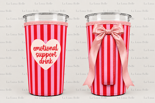Pre Order: Emotional Support Drink Large Cup Sleeve