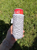 Neutral Zebra Slim Can Cup Sleeve