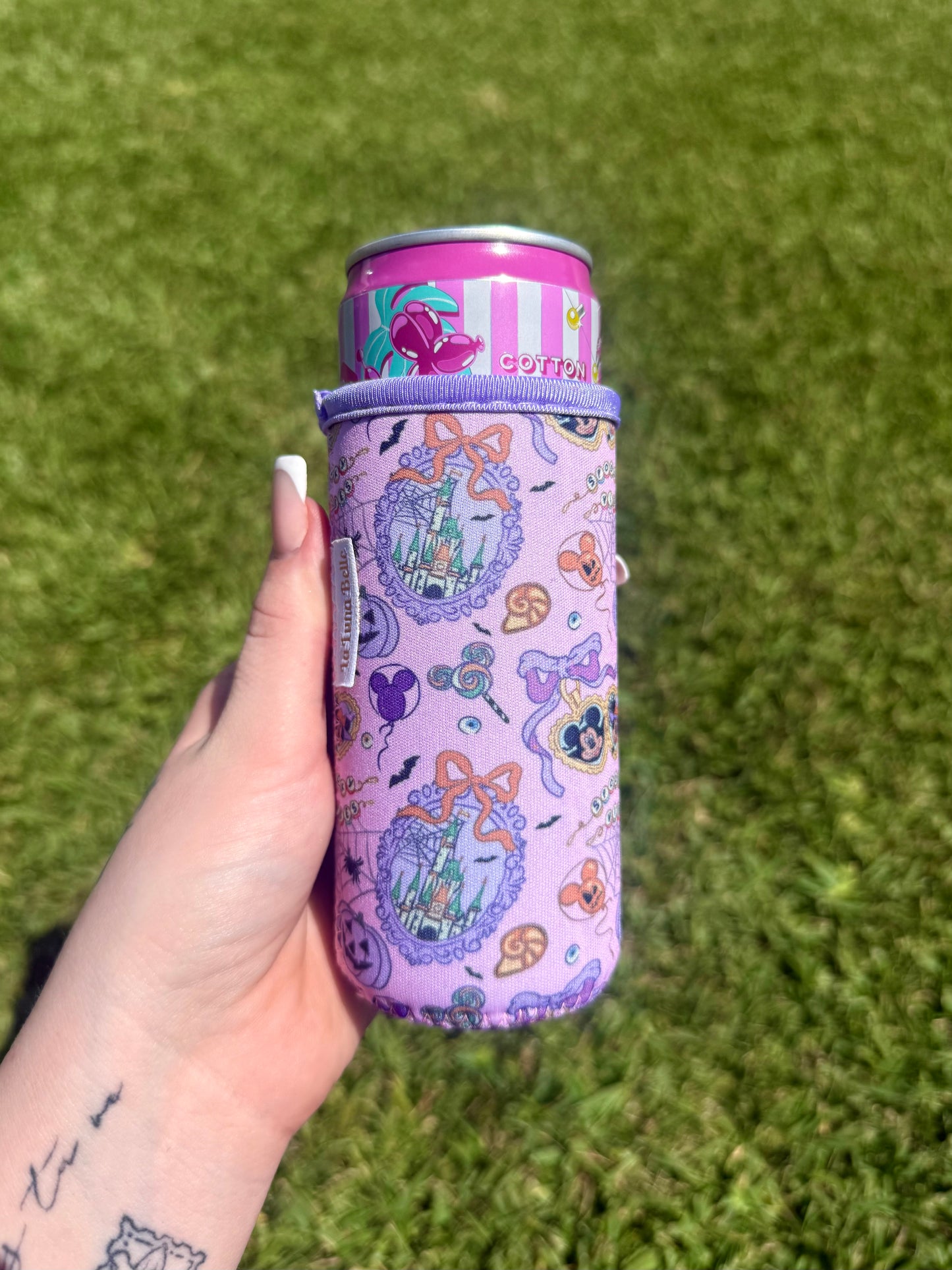 Disney Halloween Light Spooky Vibes Slim Can Cup Sleeve
