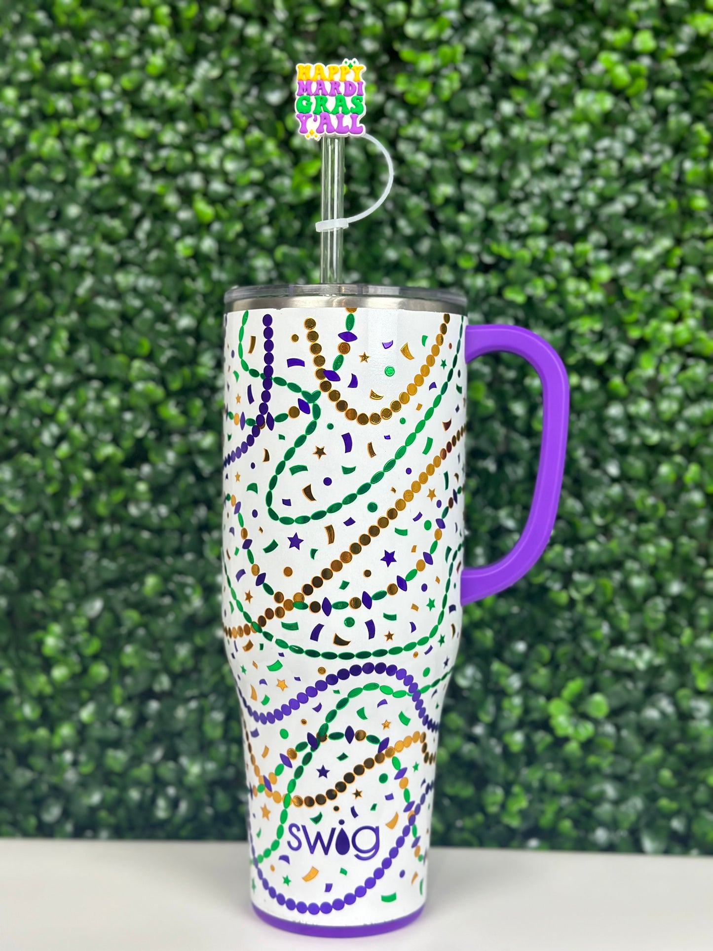 Happy Mardi Gras Y’all Straw Topper (Pre-Order ETA beginning of January)