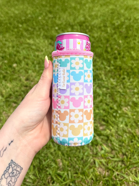 Mickey Flower Slim Can Sleeve