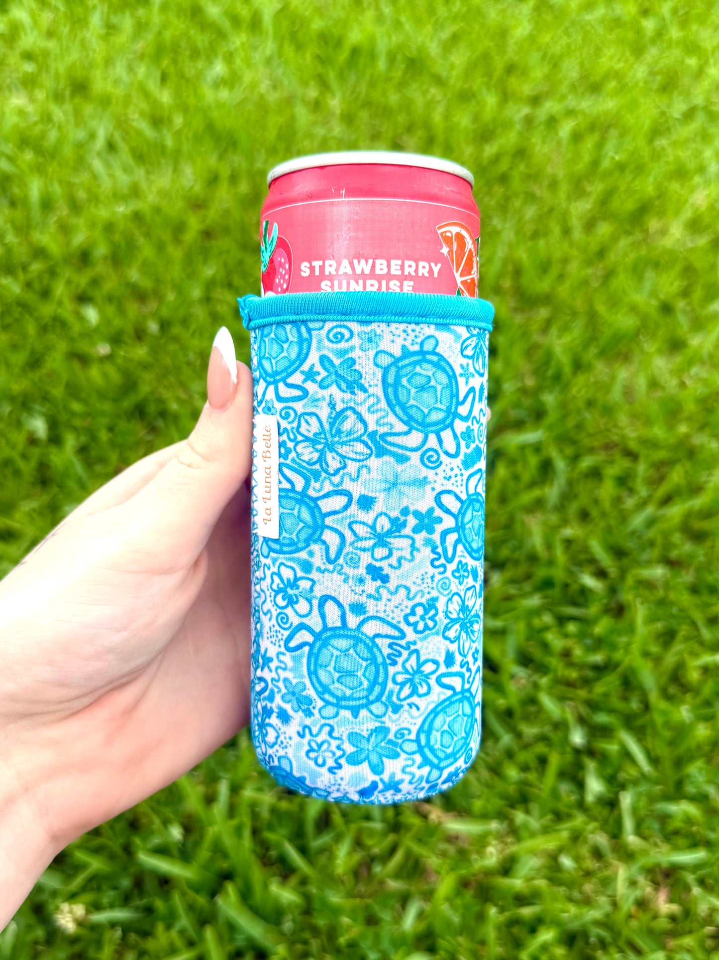 Blue Turtle Slim Can