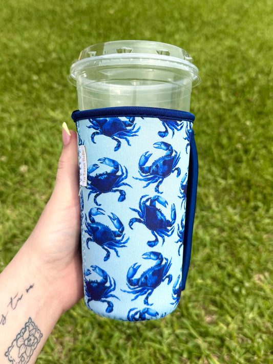Blue Crab Large Cup Sleeve