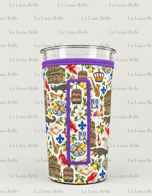 Pre Order: Nola Tile Design Large Cup Sleeve
