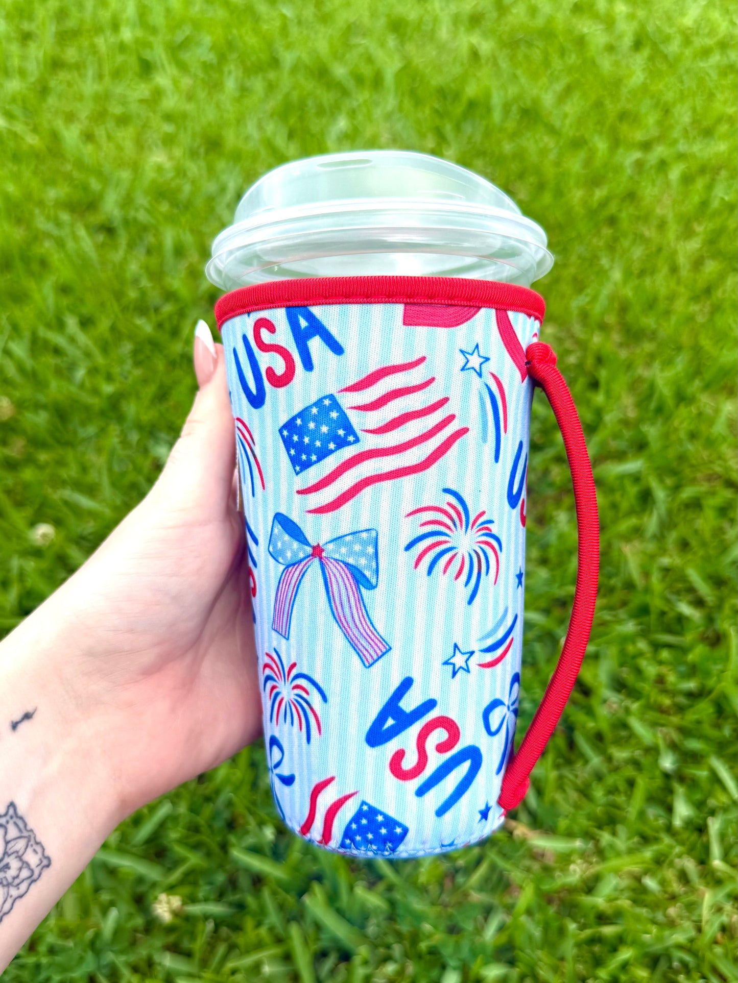 USA Flag Large W Handle