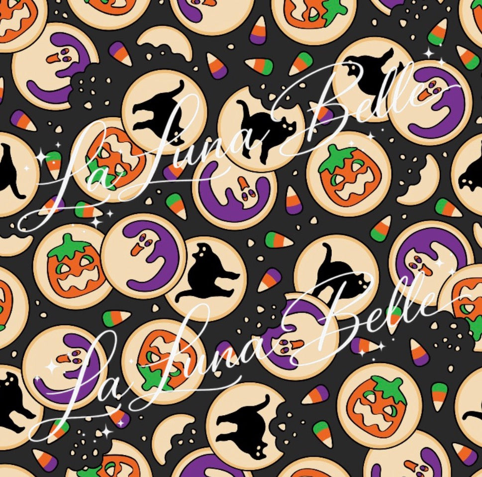 Halloween Pillsbury Cookie Satin Scrunchie
