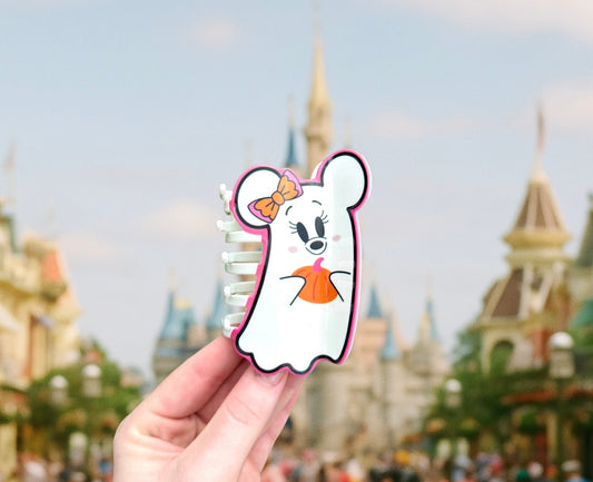 Minnie Ghost Halloween Claw Clip
