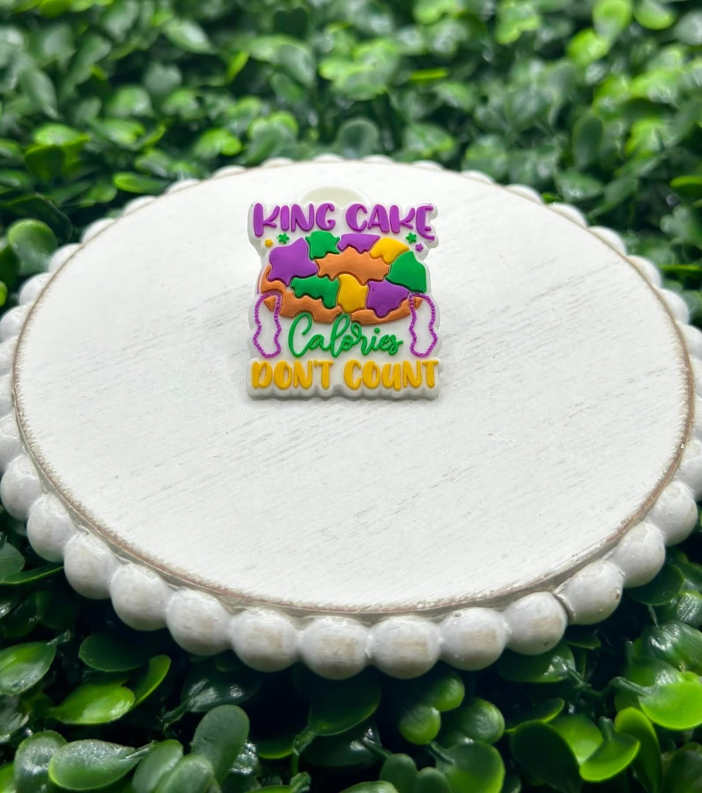 King Cake Calories Don’t Count Croc Charm (Pre-Order ETA beginning of January)