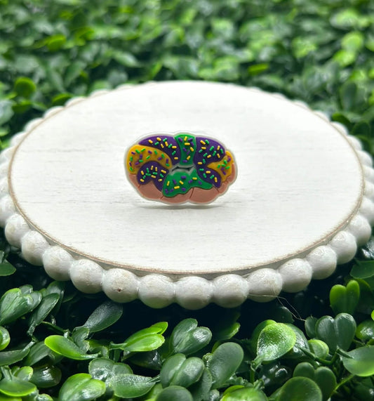 King Cake W Sprinkles Croc Charm (Pre-Order ETA beginning of January)