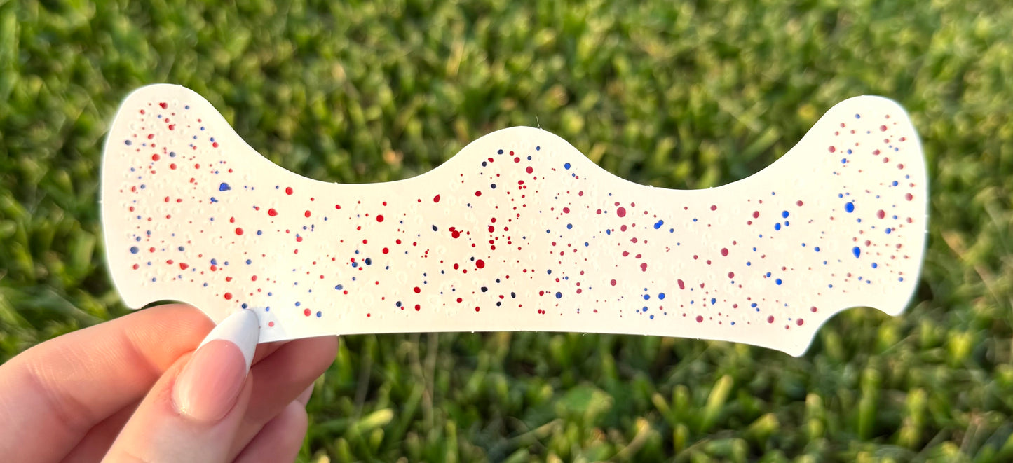 Red, White, and Blue 6pc Face Sparkles | Face Sparkles