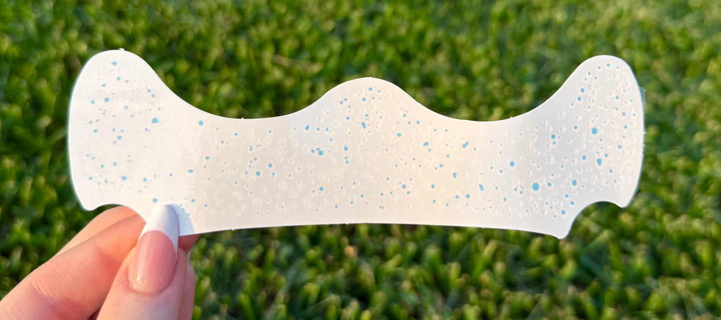 Light Blue and White 6pc Face Sparkles | Face Sparkles