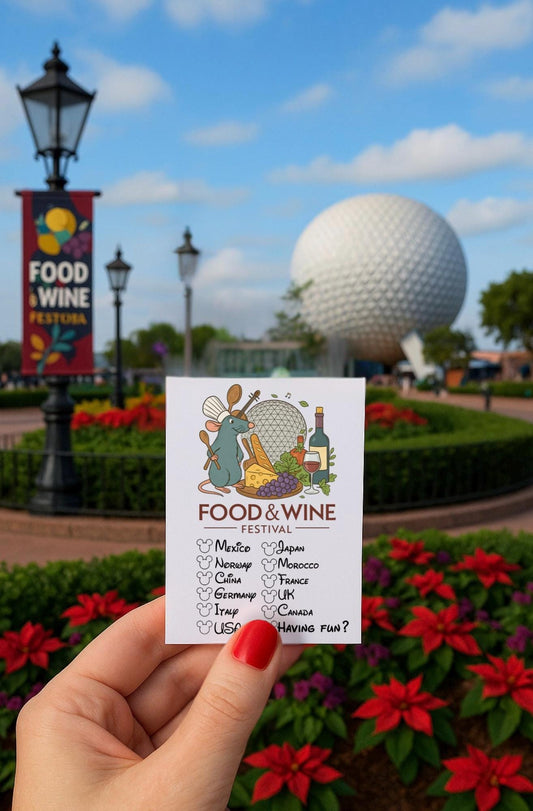 Epcot Food & Wine Drinking/Eating Around the World Tattoo|Epcot World Showcase|Food and Wine Fest Epcot|Ratatouille| Disney Temporary Tattoo