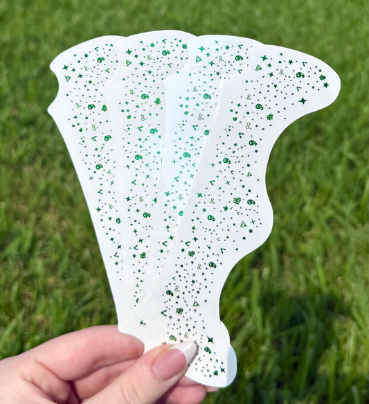 Slytherin HP 4pc FACE SPARKLES