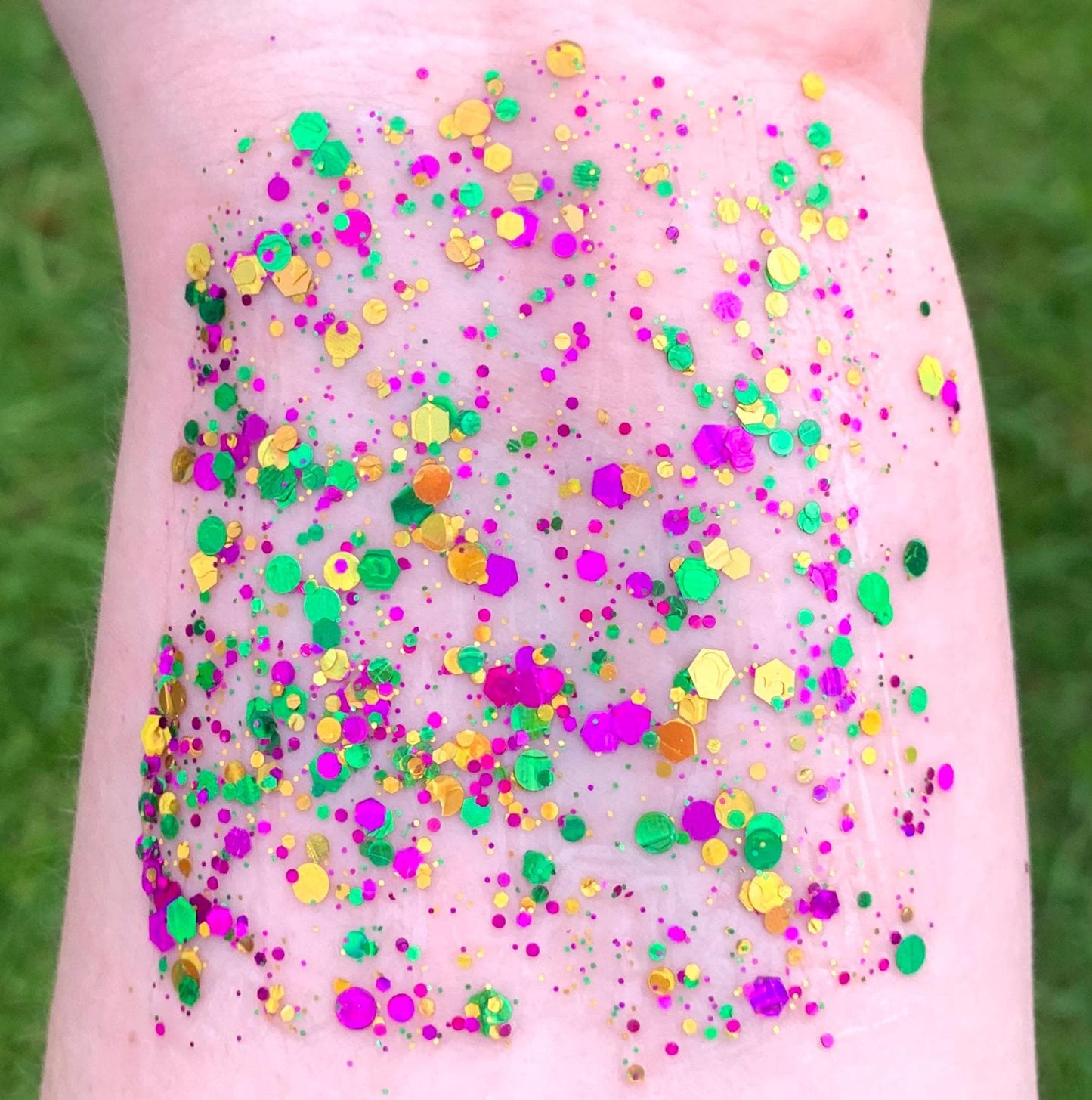 Organic Mardi Gras Hair/Body/Face Glitter Sample Pack