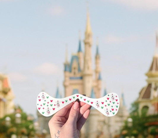 FACE SPARKLES Mickey Christmas Snowman