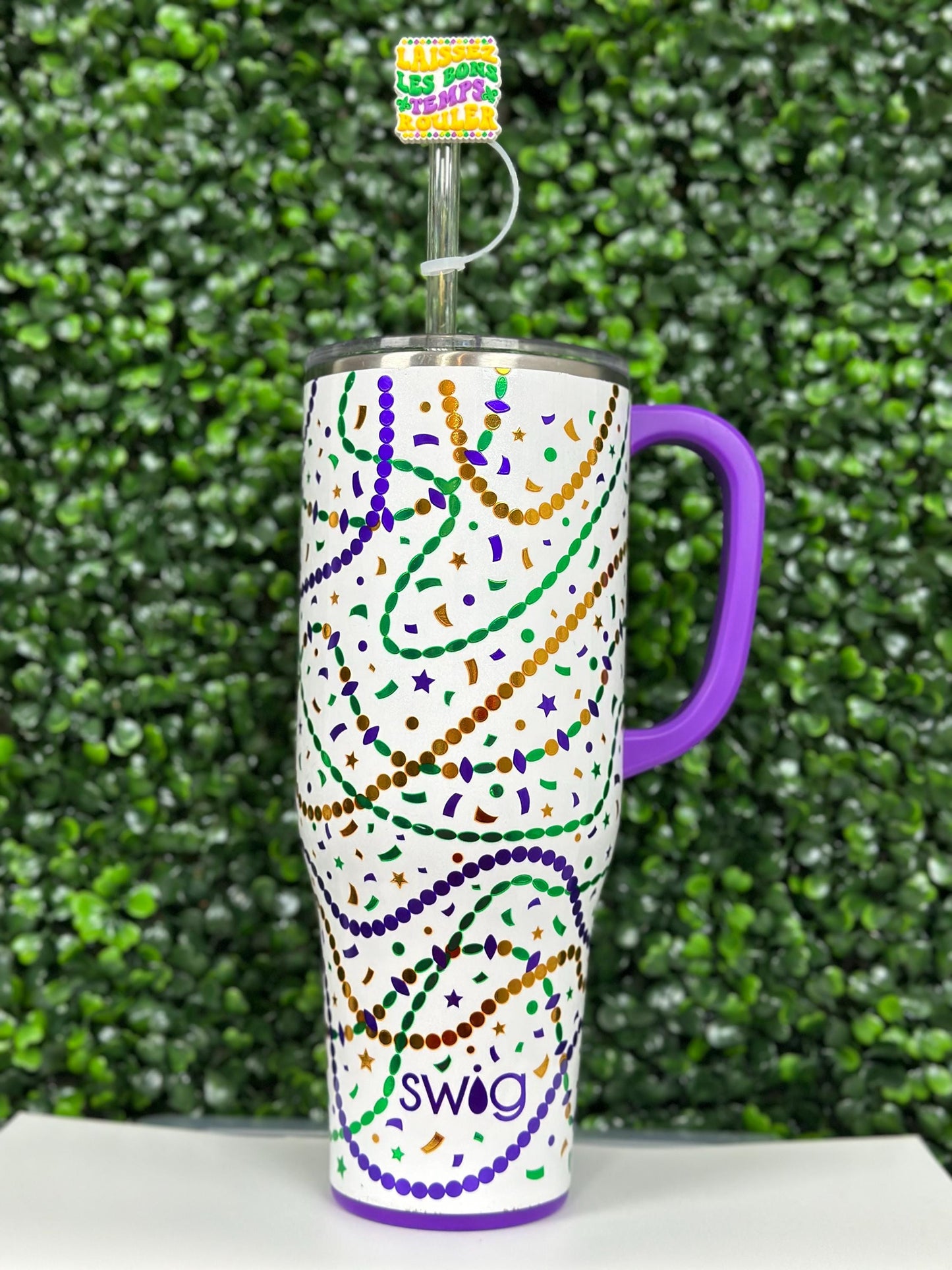 Let the Good Times Roll Mardi Gras Straw Topper