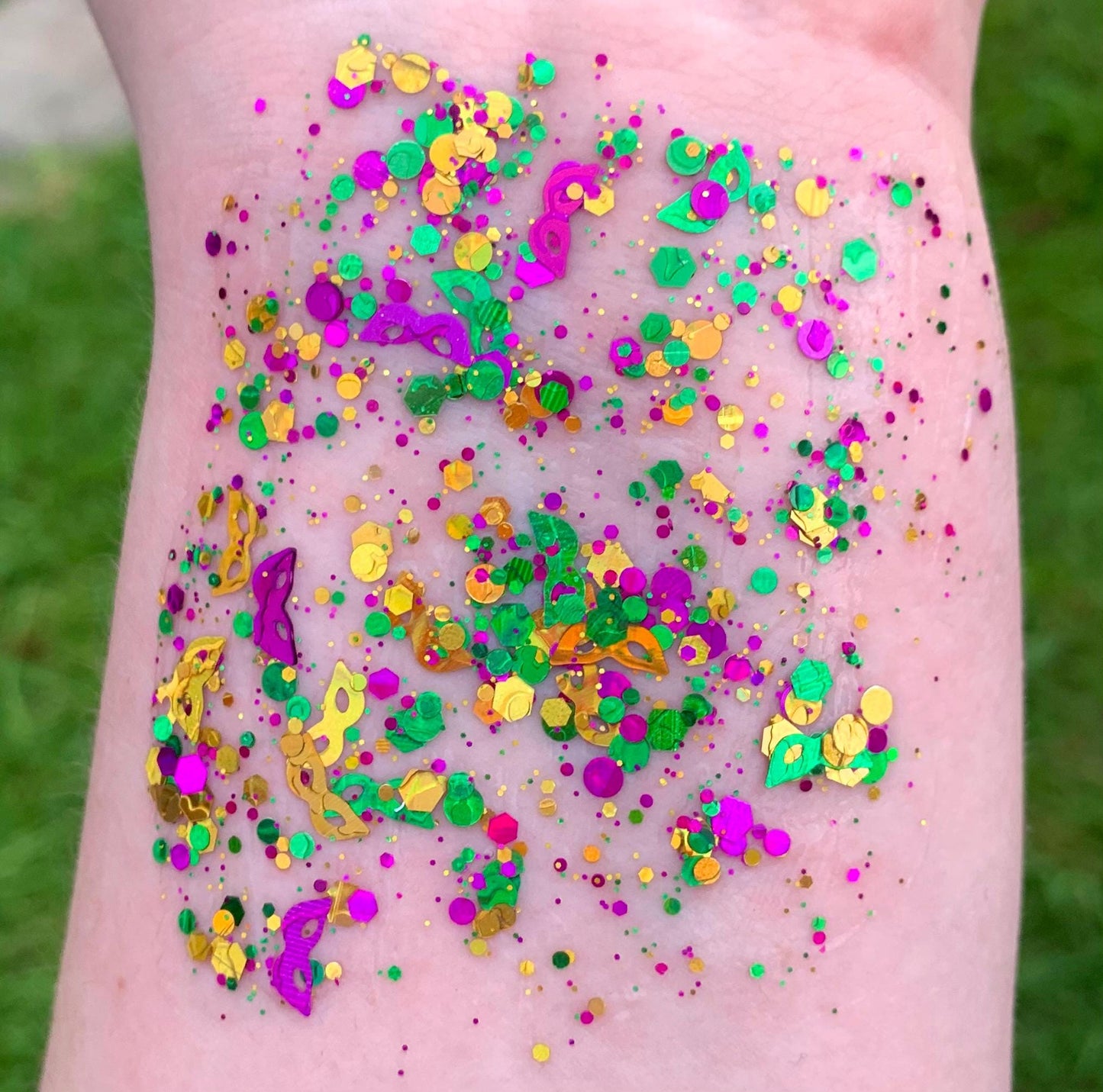 Organic Mardi Gras Mask Hair/Body/Face Glitter