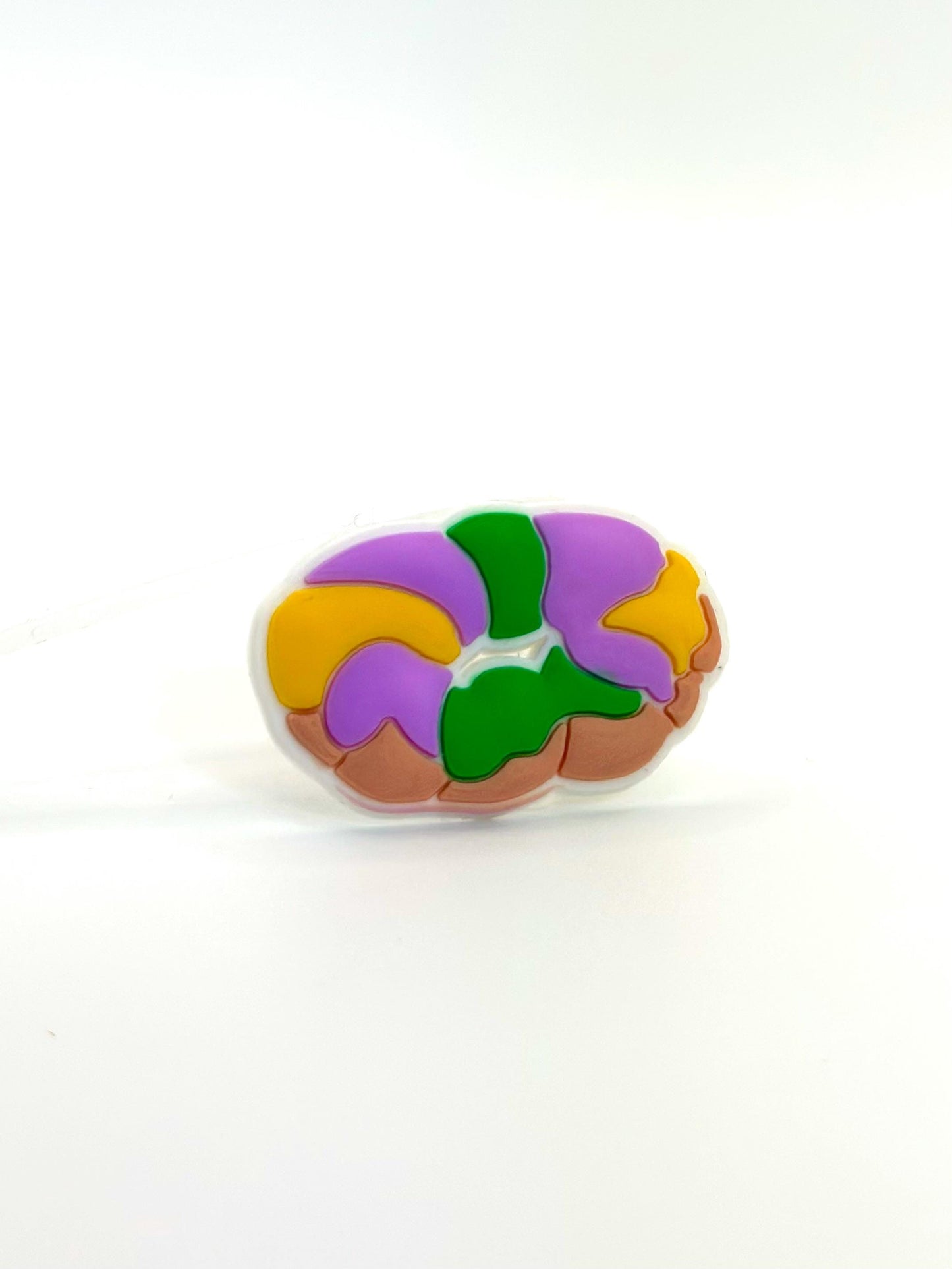 King Cake Straw Topper