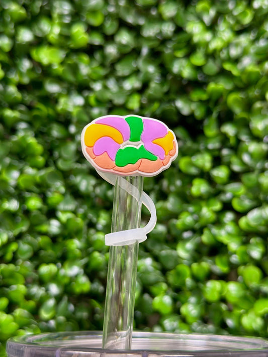 King Cake Straw Topper